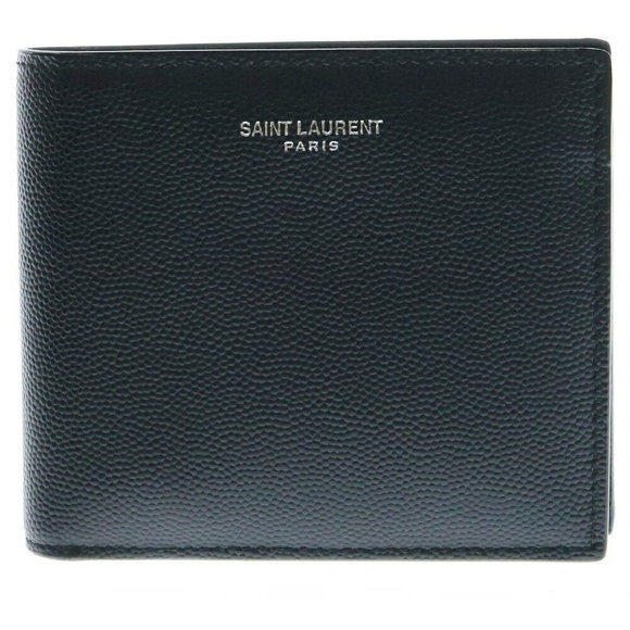 Saint Laurent Wallet PARIS Black Case Leather Grain - Picture 1 of 5